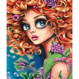 "Annie's Mermaid". Signed Art Print