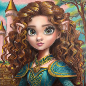 "Meridania the Brave". Signed Art Print