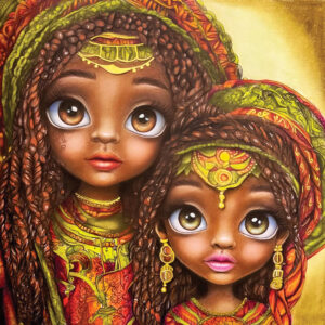 "Sisters". Signed Art Print