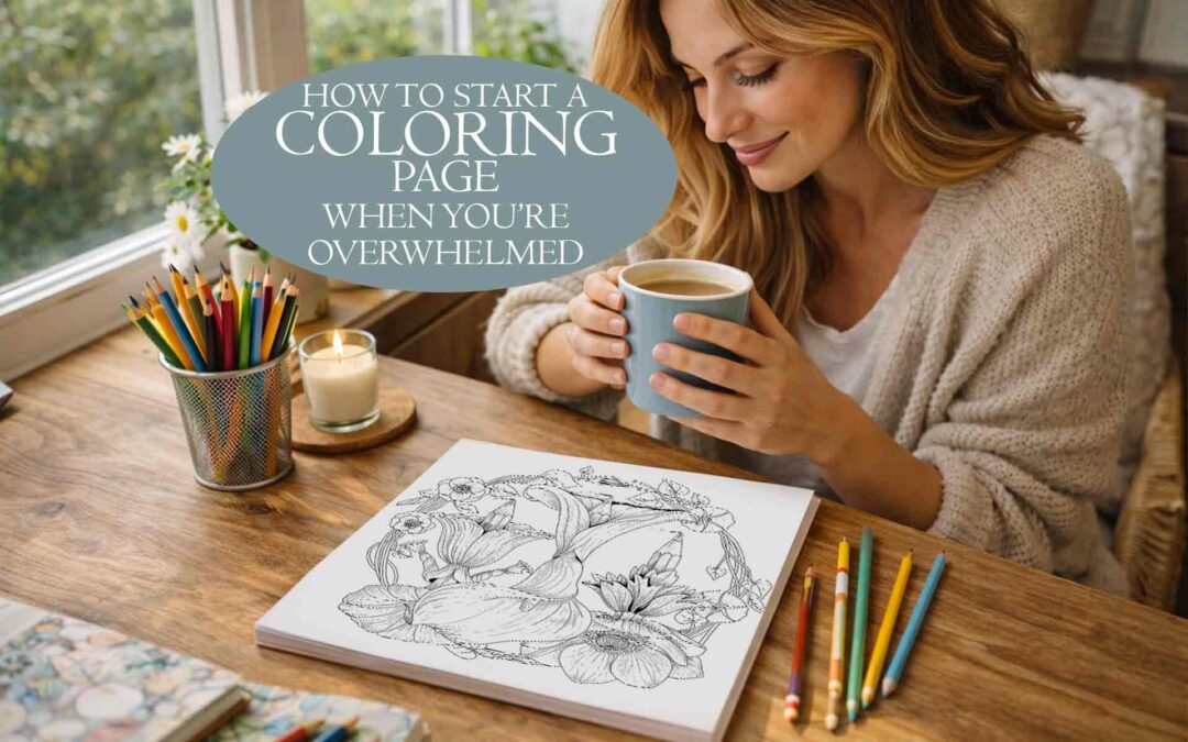 How to Start a Coloring Page When You’re Overwhelmed