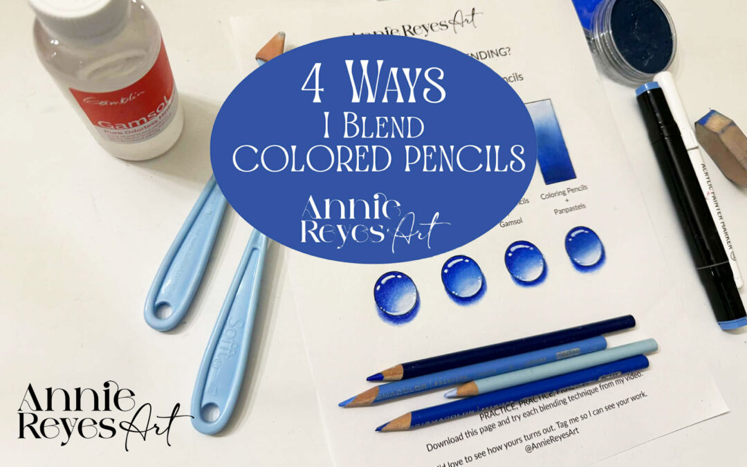 4 Ways to Blend Colored Pencils + Practice Page